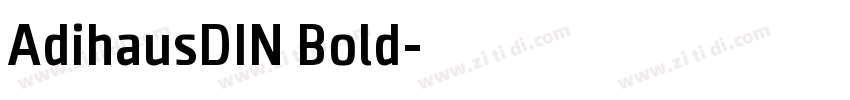 AdihausDIN Bold字体转换